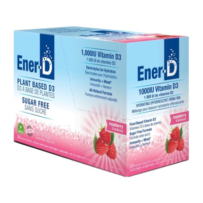 Ener D Vit D3 1000IU Raspberry Sugar Free  24 sachets